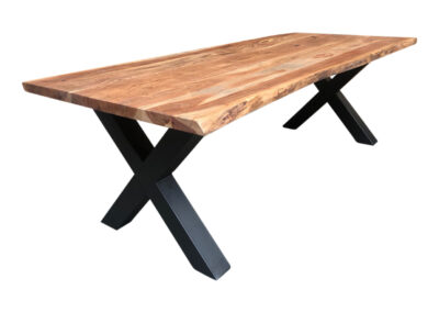 ACACIA EETTAFEL MET X ONDERSTEL